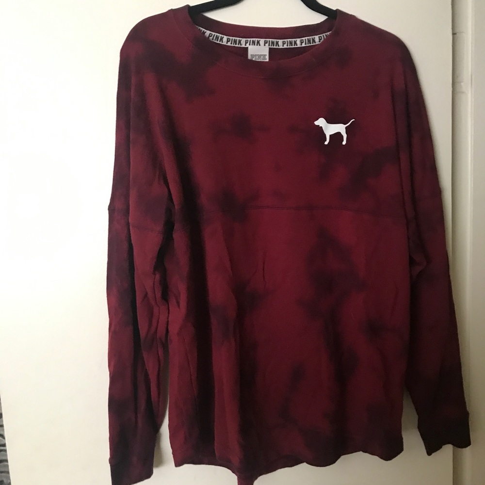Victoria's Secret Pink oversized burgundy sweater