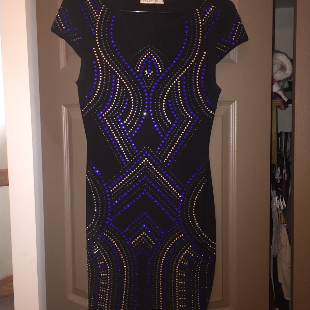 Worn once! Beautiful gem design dress!