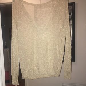 Michael Kors gold shimmer top. Beautiful back