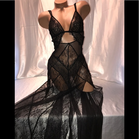 Victoria's Secret Other - VS Very Sexy black Lace gown full length medium