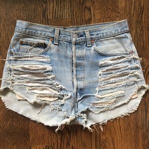 Vintage Levi's Distressed Cut-off Shorts