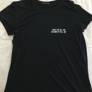 One size black brandy tee