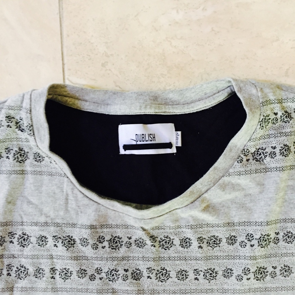 Publish Soft Cotton Rose Stripe T-Shirt - Picture 6 of 7