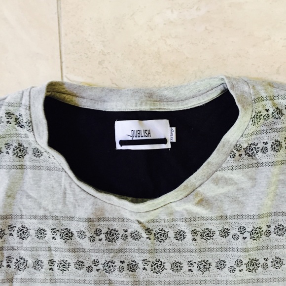 Publish Soft Cotton Rose Stripe T-Shirt - Picture 6 of 7