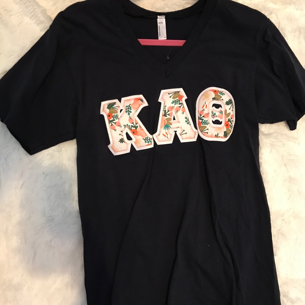 Kappa Alpha Theta letters shirt