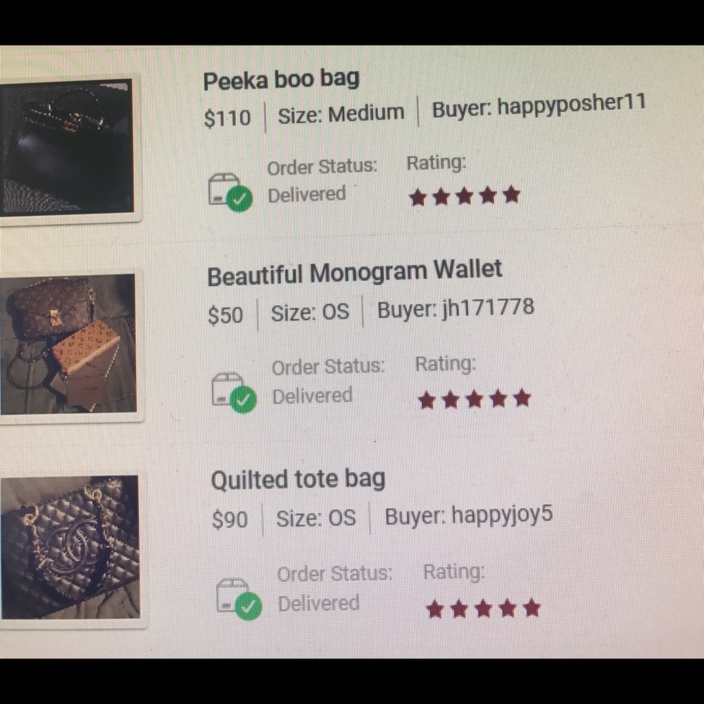 My Seller Ratings 💯