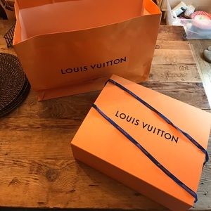 Large Louis Vuitton bag, box and ribbon