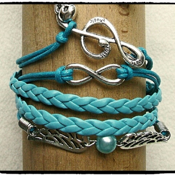 Infinity Leather Charm Bracelet - Picture 4 of 5