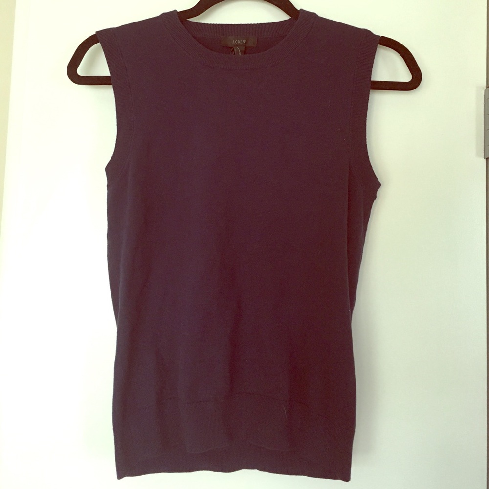 J. Crew Navy shell top