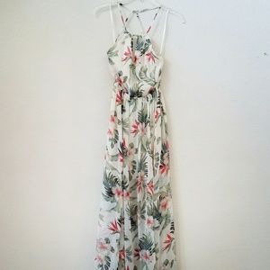 Hollister Sheer Floral Maxi Dress