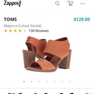 TOMS Leather Majorca Sandals 8.5