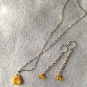 🆕GORGEOUS Canary German Crystal Earrings 925