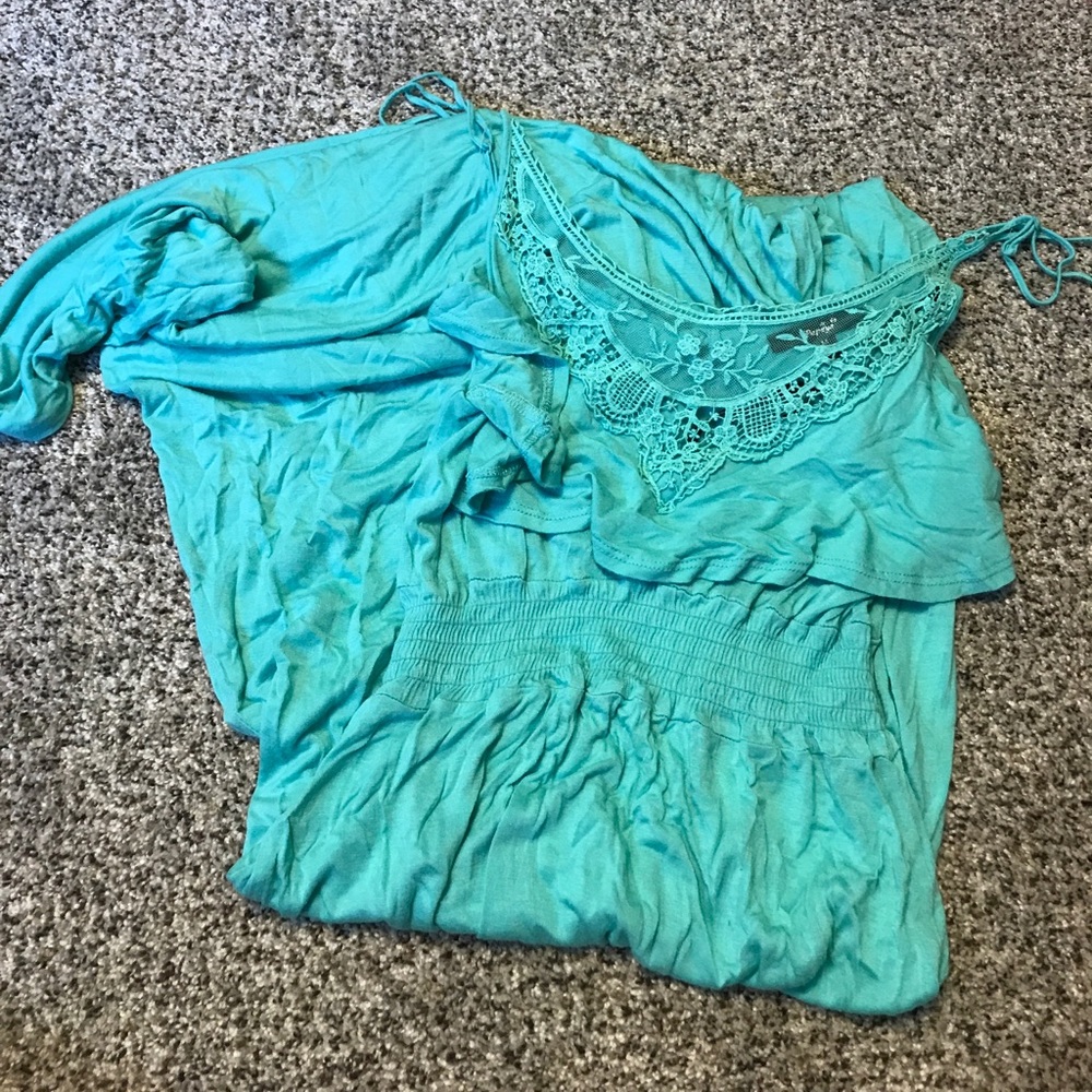 Maxi dress turquoise
