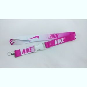 Nike pink white lanyard