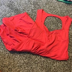 Spring dress pinkish red