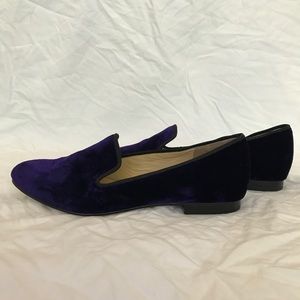 Purple Velvet Cole Haan Loafers