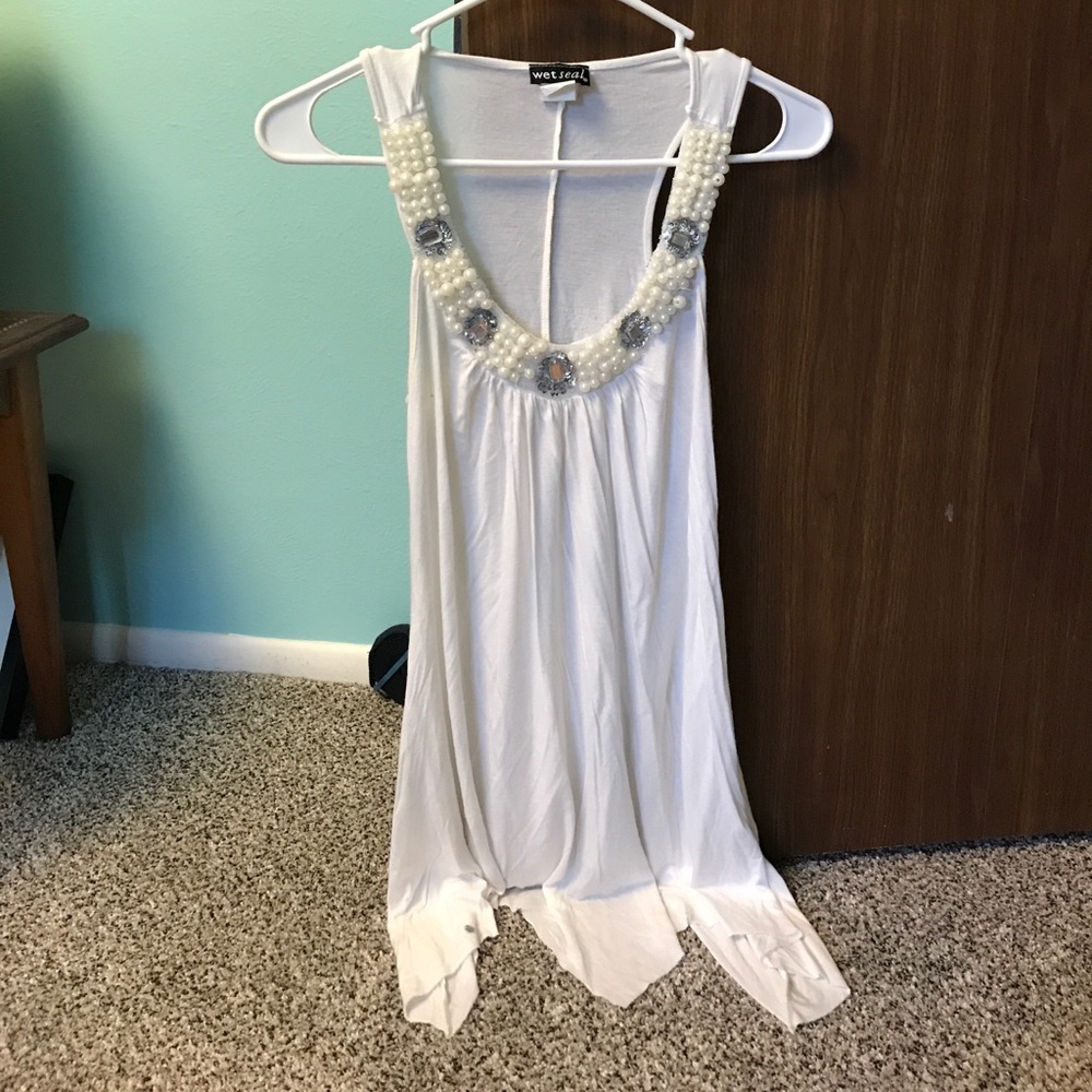 White dress top