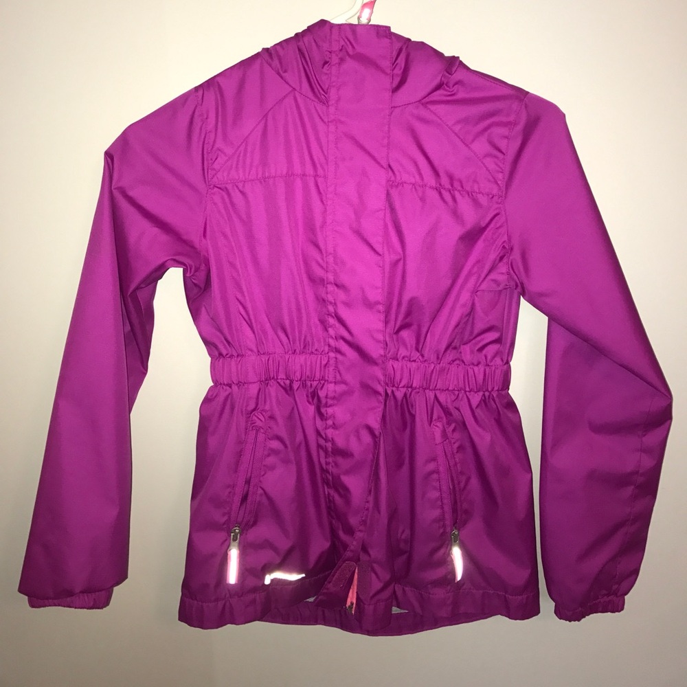 Purple water resistant jacket