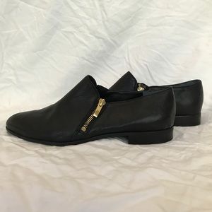 Black Leather Low Rise Ankle Boot