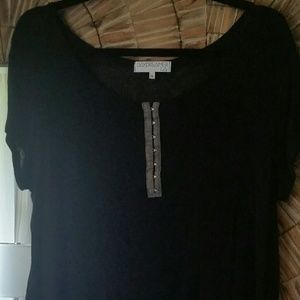 DAYDREAMER LA Black Top with Hook Eye Closure