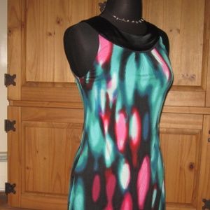 Gorgeous Watercolor Dress Express Mini Sleeveless