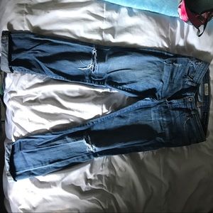 AGAdriano Goldschmied Skinny Straight cuffed jeans