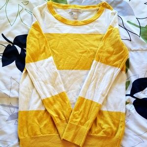 Banana Republic Yellow Striped Sweater