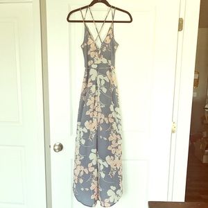 Floral wrap dress