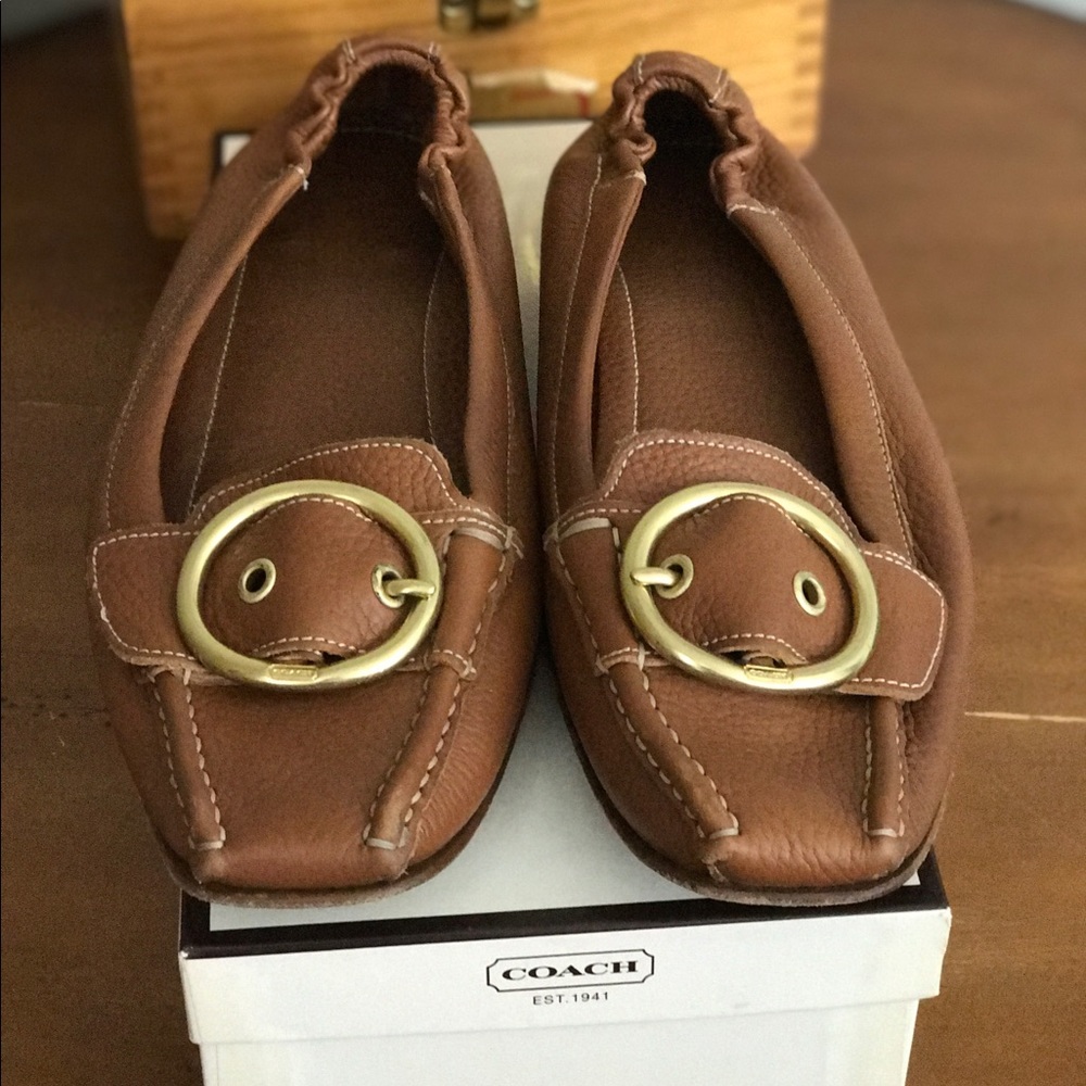Coach Nellie Leather Flats