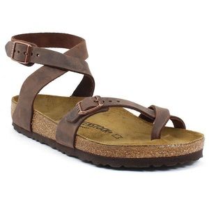 YARA BIRKENSTOCKS - habana oiled leather SIZE 40