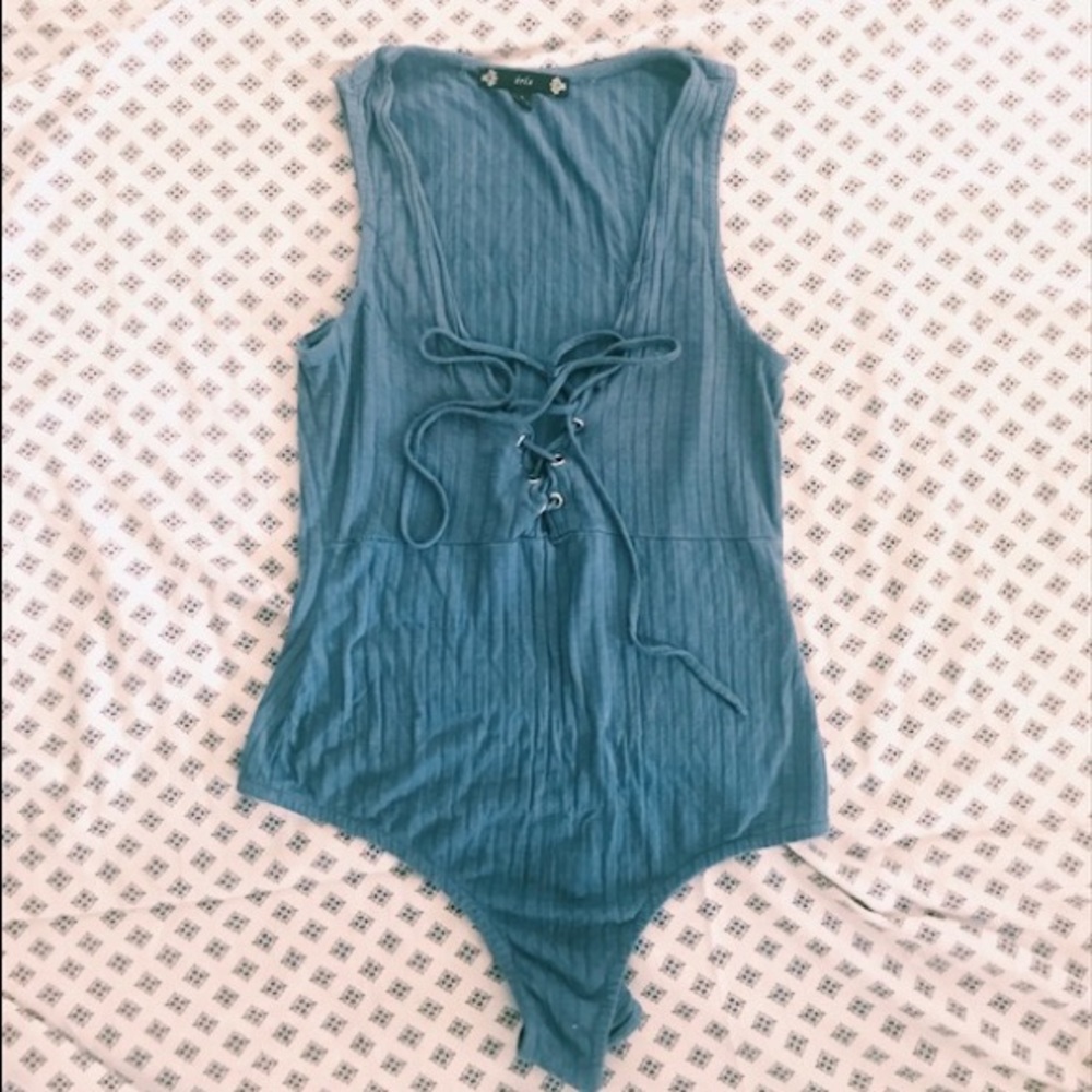 Blue bodysuit