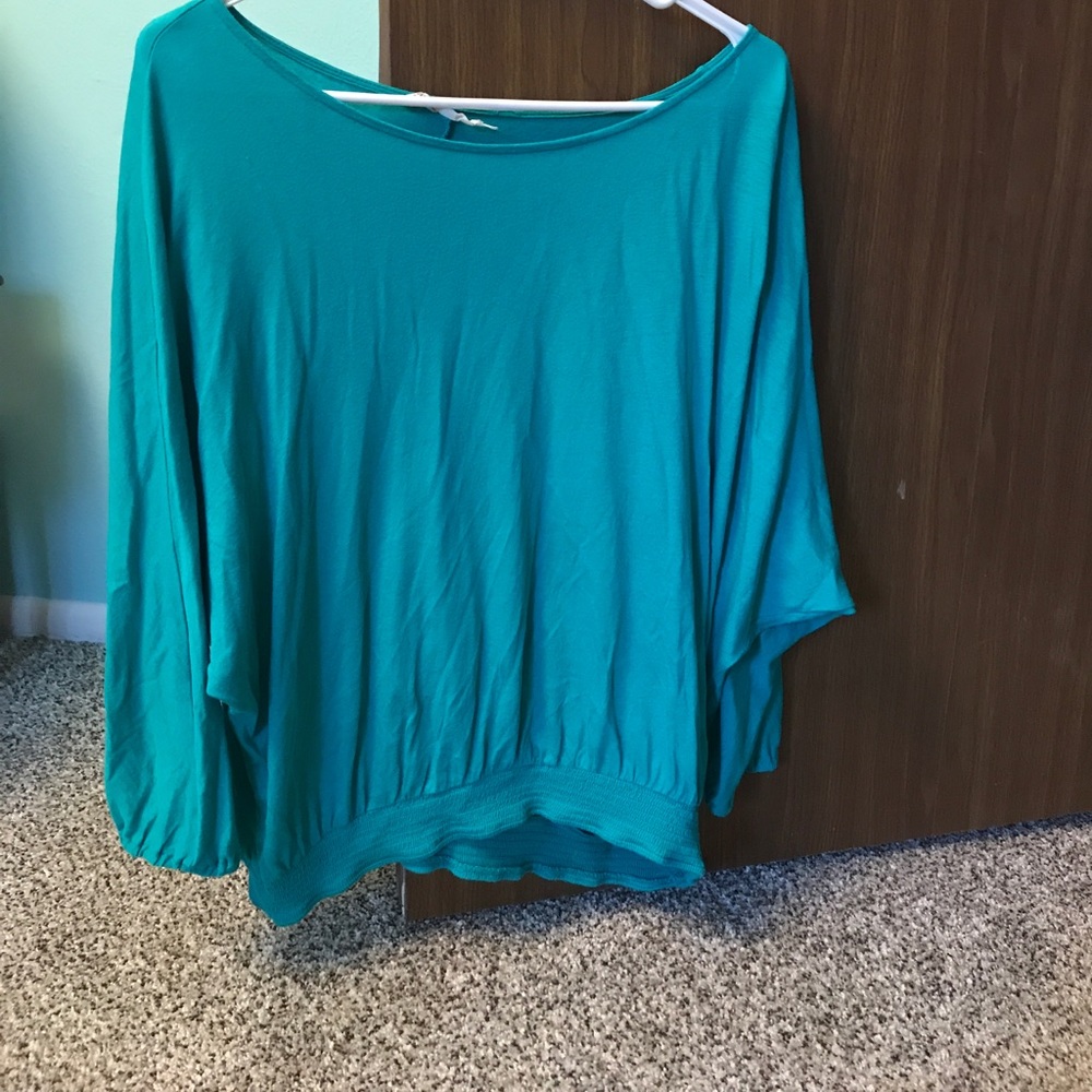 Turquoise dress top
