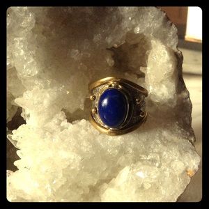 Lapis Lazuli gem💙925 sterling silver ring