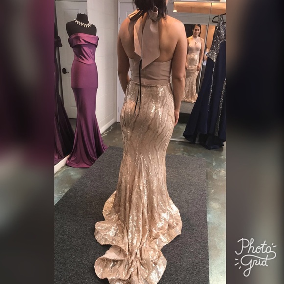 Jadore, Latte colored evening gown - Picture 2 of 4