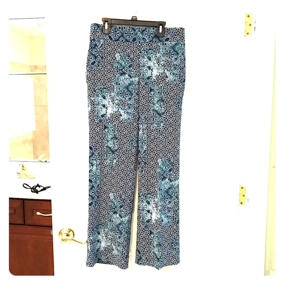 Banana printed work pants