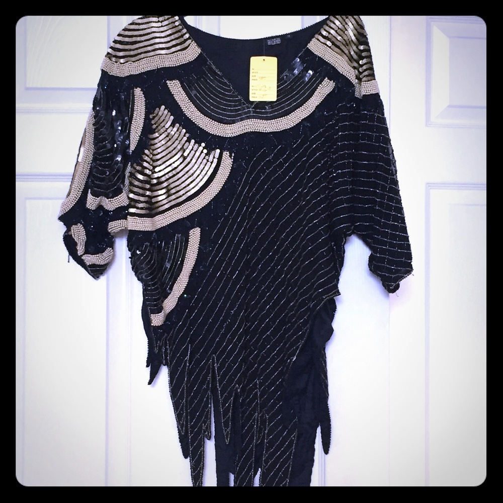 Vintage Late 70s/Early 80s Beaded Poncho!