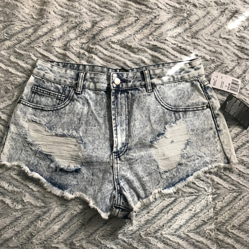 denim shorts