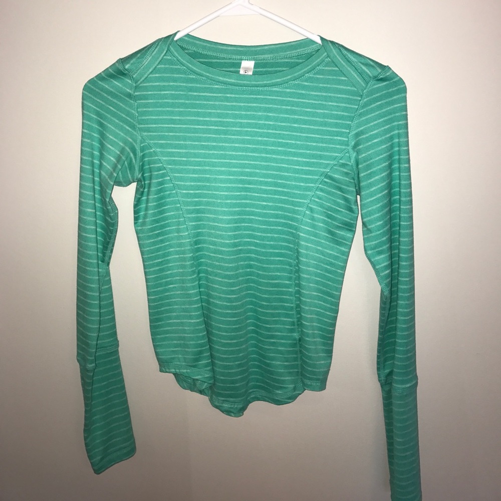 Turquoise workout shirt