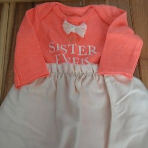 Upcycled Baby Girl Dress Size NB