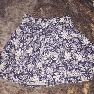// 2 FOR $12 !! // Blue Skirt w/ White Flowers