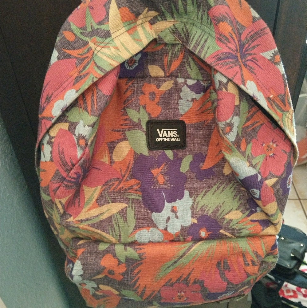 Authentic Vans floral backpack