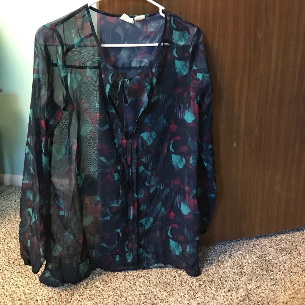 Blue dress top