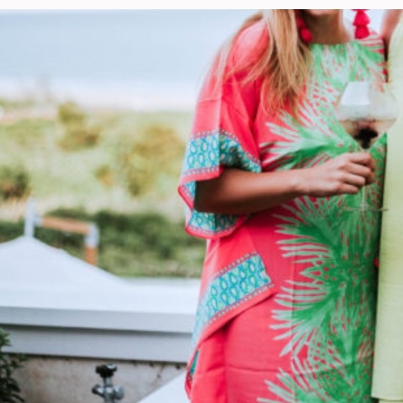 lilly pulitzer silk caftan