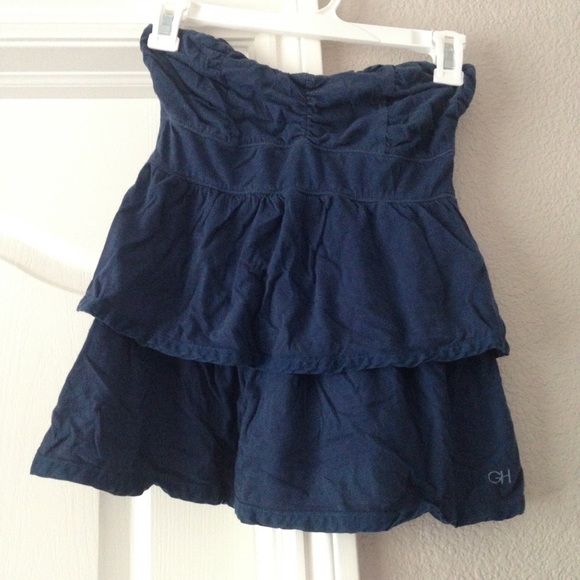 Navy Strapless Top - Picture 1 of 2