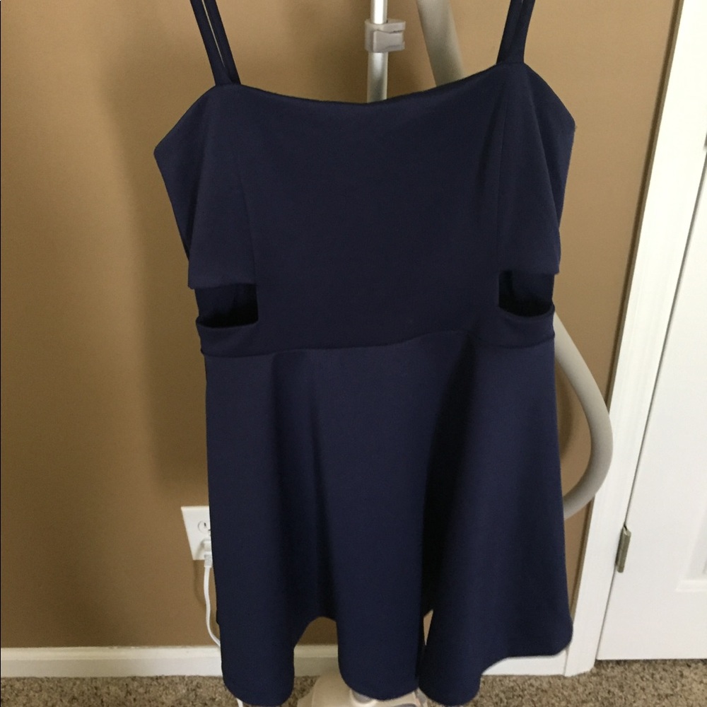 Navy blue cut out dress!