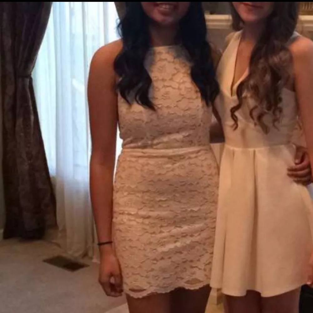 White lace dress