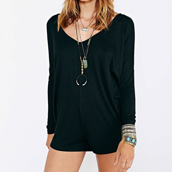 Urban Outfitters Dresses & Skirts - Urban Outfitter's Black Batwing Romper