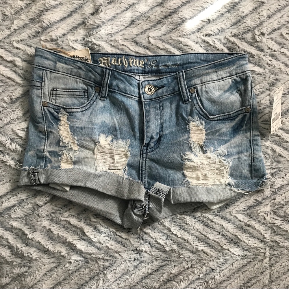 stretchy jean shorts