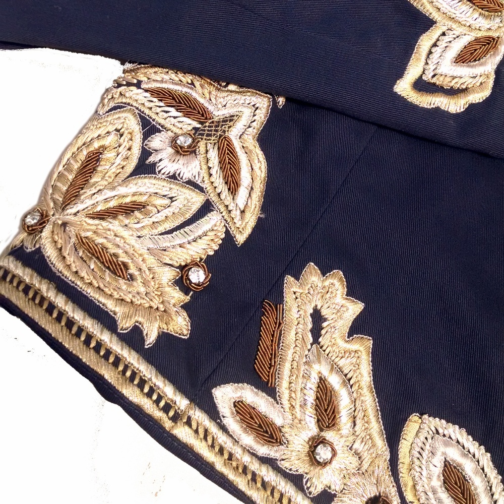 !!SOLD!! NWOT AI Embroidered Military Jacket - Picture 3 of 6