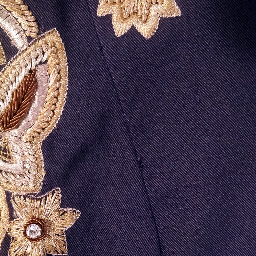 !!SOLD!! NWOT AI Embroidered Military Jacket - Picture 6 of 6